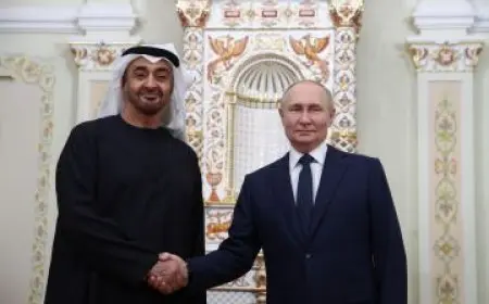 رئيس الإمارات الكرملين: نبني جسور التعاون مع روسيا.. وبوتين يشيد بالشراكة الاستراتيجية