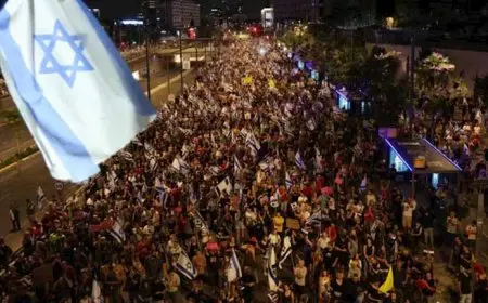 مظاهرة في تل أبيب تطالب بوقف الحرب
