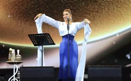 أصالة بحفل العلمين الجديدة: البنات أحلى اليوم وصقفة لماما الحلوة