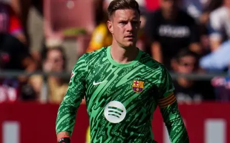 تير شتيجن يهدد موسم 7 لاعبين مع برشلونة