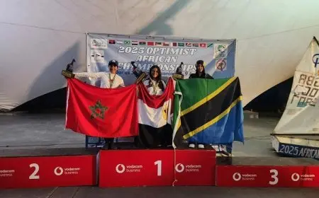 ليلى ضياء تتوج بذهبية البطولة الإفريقية للشراع