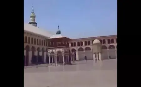 فيديو استفزازي.. شخص يتجول بسيارته داخل الجامع الأموي | ما القصة؟