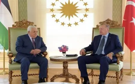 أردوغان لـ عباس: قرار إسرائيل فرض السيطرة العسكرية على كامل غزة مرفوض قطعا