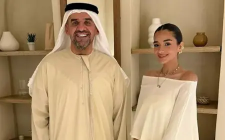 لقطات رومانسية جمعت ليلى وهشام جمال.. ملك زاهر تنشر صورًا من حفل حسين الجسمي