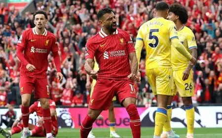 صلاح في مهمة التتويج الـ17.. ليفربول يصطدم بطموح كريستال بالاس في كأس الدرع الخيرية