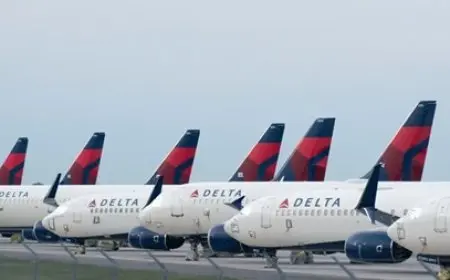 أمريكا: جناح طائرة تابعة لشركة دلتا أير لاينز يصطدم بطائرة فارغة في مطار أتلانتا