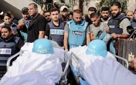 المكتب الإعلامي الحكومي في غزة يعلن ارتفاع عدد الشهداء الصحفيين إلى 238