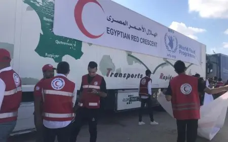 الهلال الأحمر المصري: 2000 متطوع ينتشرون في 15 موقع مساعدات لدعم غزة ومصابي فلسطين
