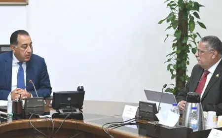 رئيس الوزراء يتابع مع رئيس اقتصادية المثلث الذهبي عددا من ملفات العمل
