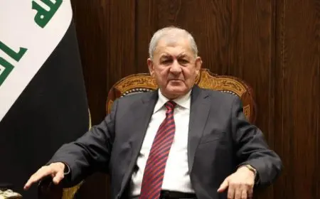 رئيس العراق: ماضون في تعزيز سياسة الانفتاح الإيجابي مع دول الجوار