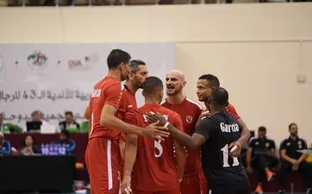 الأهلي على رأس المجموعة الأولى في بطولة دوري مرتبط الطائرة