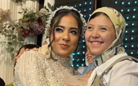 حفيدة شعبان عبدالرحيم تحتفل بزفافها بحضور الأهل والأصدقاء