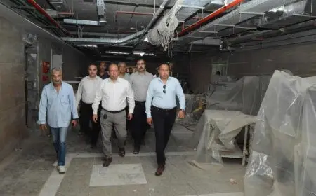 عميد طب قصر العيني يتفقد مستشفى ثابت ثابت لمتابعة أعمال التنفيذ ودفع العمل نحو الانتهاء في موعده