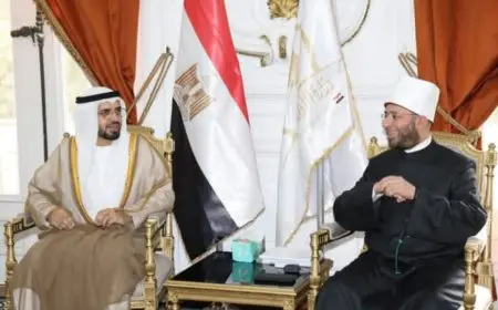 وزير الأوقاف ورئيس الهيئة العامة للشئون الإسلامية بالإمارات يبحثان التعاون المشترك