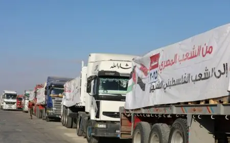 الهلال الأحمر: دفعنا بـ3450 طنا من المساعدات الغذائية لغزة محملة بالدقيق والخبز