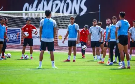 الأهلي يواصل تدريباته استعدادا لمواجهة فاركو في الدوري