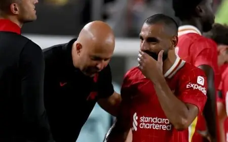 سلوت يكشف عن عامل مساعد لتألق صلاح مع ليفربول