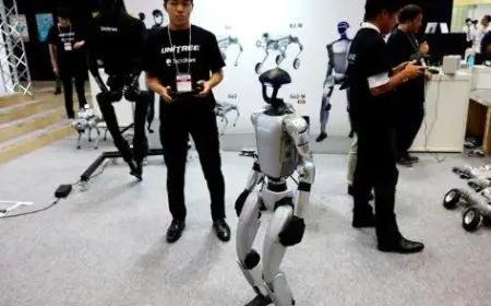 غدا.. انطلاق أول مسابقة رياضية عالمية للروبوتات البشرية في بكين