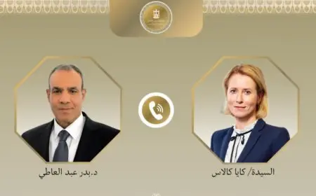 اتصال هاتفي بين وزير الخارجية والممثلة العليا للشئون الخارجية والسياسة الأمنية للاتحاد الأوروبي