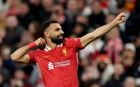 صلاح يسجل رقما قياسيا جديدا في الدوري الإنجليزي الممتاز