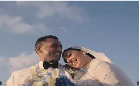 “على أنغام قسم الشكاوي وأنا والقمر”.. رقص أحمد الجندي وزوجته مريم عامر