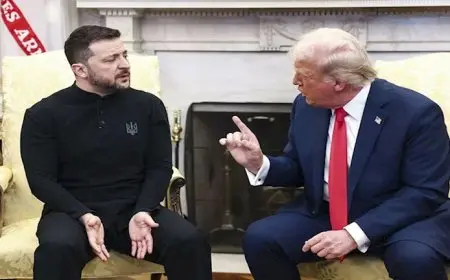 ترامب يجري محادثة مطولة مع زيلينسكي على متن الطائرة بعد قمة ألاسكا