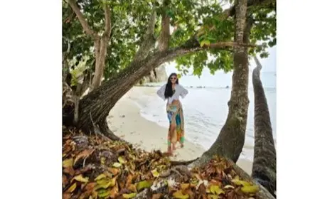 مي عمر تستمتع بإجازتها الصيفية أمام البحر والجمهور يعلق (صور)