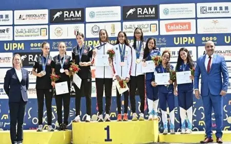 ذهبيتان وبرونزية لمصر في نهائي السيدات ببطولة العالم للخماسي الحديث تحت 15 سنة