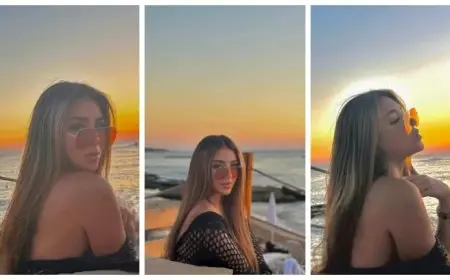 بالصور| سارة سلامة جريئة على البحر وتوجه رسالة رومانسية غامضة