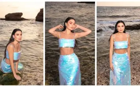 “حورية البحر”.. سيرين عبدالنور تفاجئ متابعيها بجسلة تصوير جريئة وسط البحر