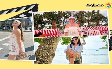 مي عمر على البحر ونسرين طافش بفستان قصير.. 10 لقطات لنجوم الفن خلال 24 ساعة