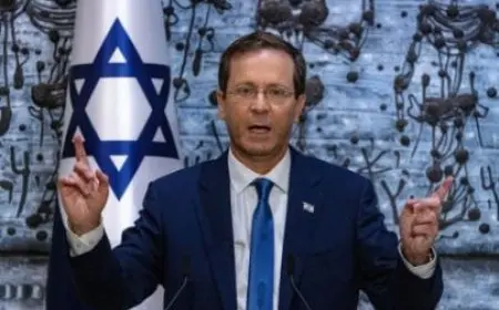 الرئيس الإسرائيلي يطالب العالم بالعمل على إعادة المحتجزين والتوقف عن النفاق