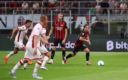 في الظهور الأول لمودريتش.. ميلان يهزم باري ويتأهل للدور الثاني لكأس إيطاليا