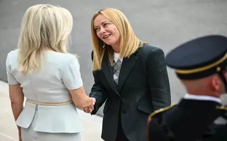 لحظة وصول القادة الأوروبيين إلى البيت الأبيض “صور”