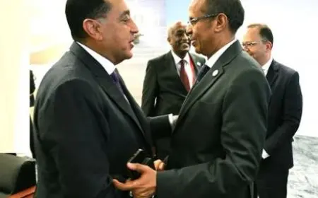 رئيس الوزراء يلتقي رئيس مفوضية الاتحاد الأفريقي