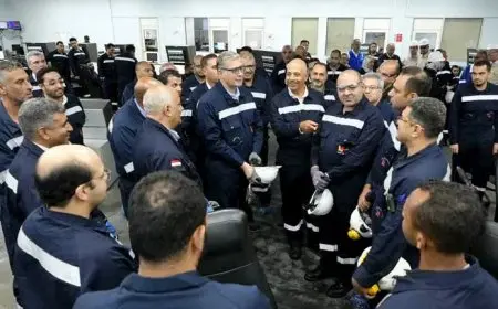 وزير البترول يتفقد مصفاة تكرير ميدور لمتابعة أعمال التطوير والتوسعات الجديدة