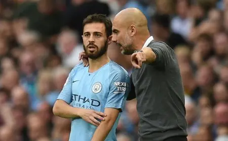 جوارديولا يكشف سبب اختياره برناردو سيلفا قائدا لمانشستر سيتي