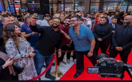 16 صورة لـ عمرو يوسف ودينا الشربيني وتارا عماد بالعرض الخاص لـ”درويش” في الرياض