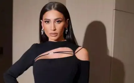 بالصور.. أحدث جلسة تصوير جريئة لـ دينا الشربيني بفستان قصير