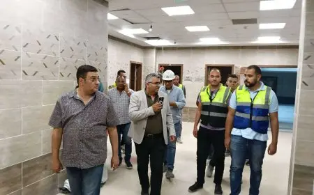 مساعد وزير الصحة يتفقد مشروع إنشاء مستشفى العبور التخصصي تمهيدا لتشغيله
