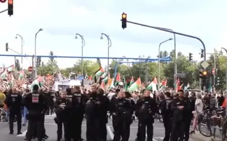 مظاهرات بالآلاف في ألمانيا تضامنًا مع غزة وتنديدا بالعدوان الإسرائيلي |فيديو