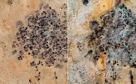 صور الأقمار الصناعية تُظهر بناء جدار ضخم حول مدينة الفاشر المحاصرة