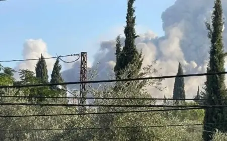 لبنان.. حرائق كبيرة وتضرر منازل بالنبطية جراء غارات إسرائيلية
