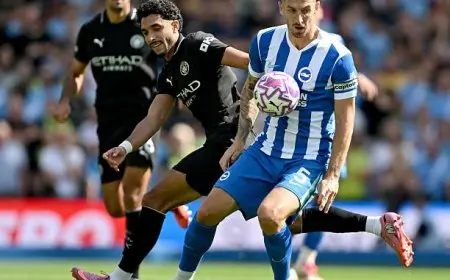 بمشاركة مرموش.. مانشستر سيتي يتعثر أمام برايتون في الدوري الإنجليزي