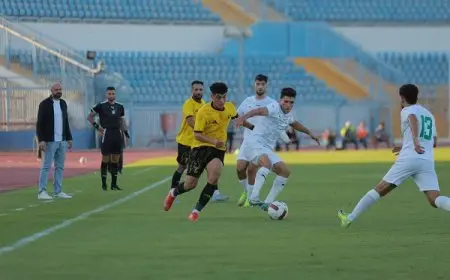 المصري يكتسح كهرباء الإسماعيلية برباعية ويتصدر الدوري مؤقتًا