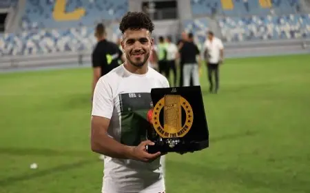 رشاد المتولي رجل مباراة مودرن سبورت وحرس الحدود