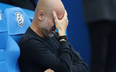 جوارديولا بعد الخسارة أمام برايتون: لم نكن في المستوى المطلوب