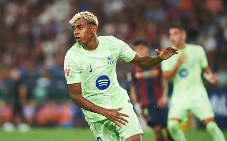 لامين يامال يقود هجوم برشلونة أمام رايو فايكانو في الليجا