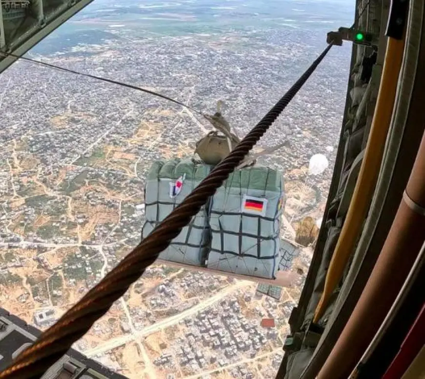 الجيش الألماني يسير أول طلعاته الإغاثية إلى قطاع غزة