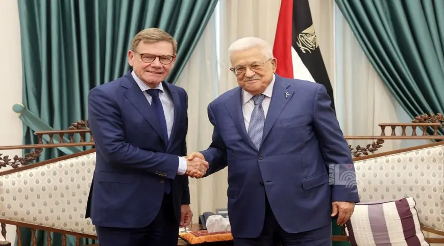 عباس يبحث مع وزير خارجية ألمانيا أوضاع غزة والانتهاكات بالضفة